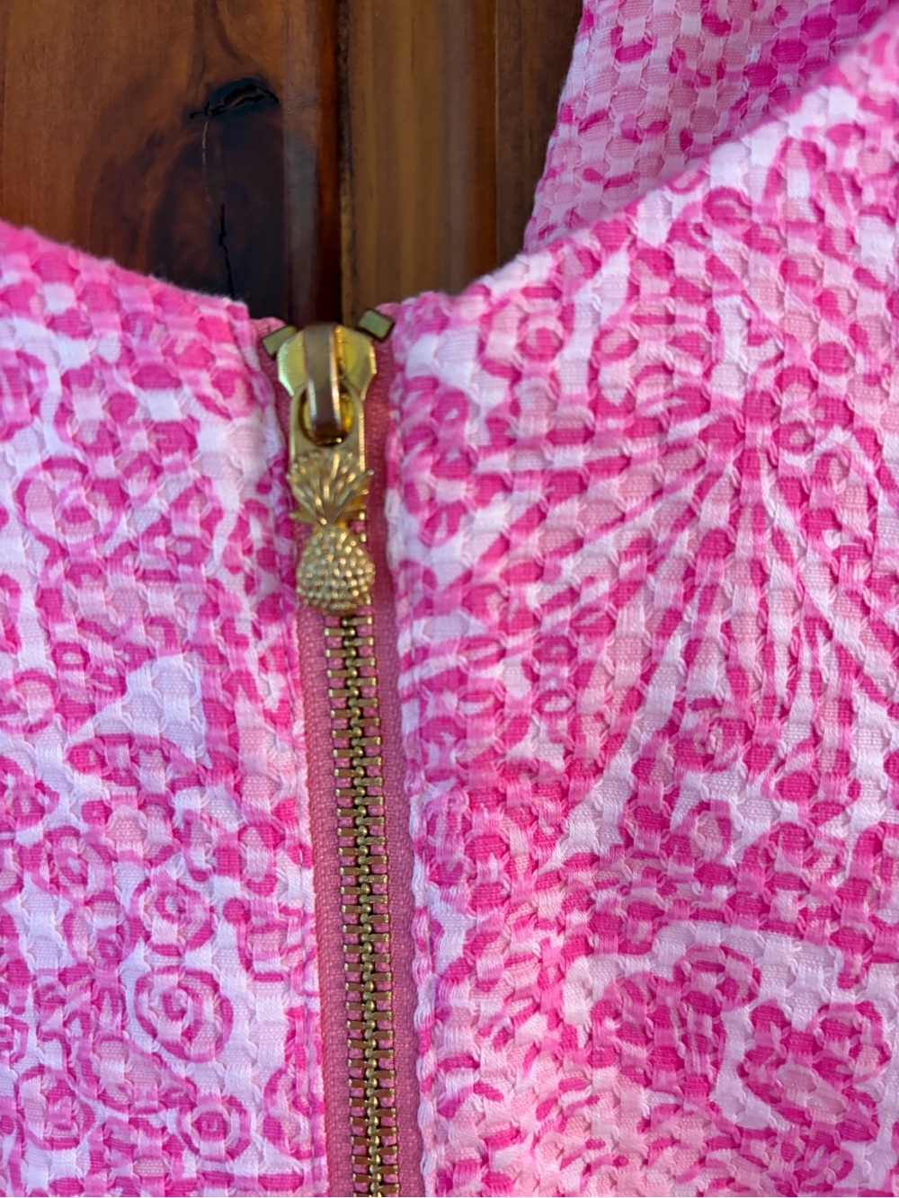 Lilly Pulitzer Hot Pink Floral Sleeveless Shift Dress Size 18 - Picture 6 of 6